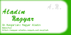 aladin magyar business card